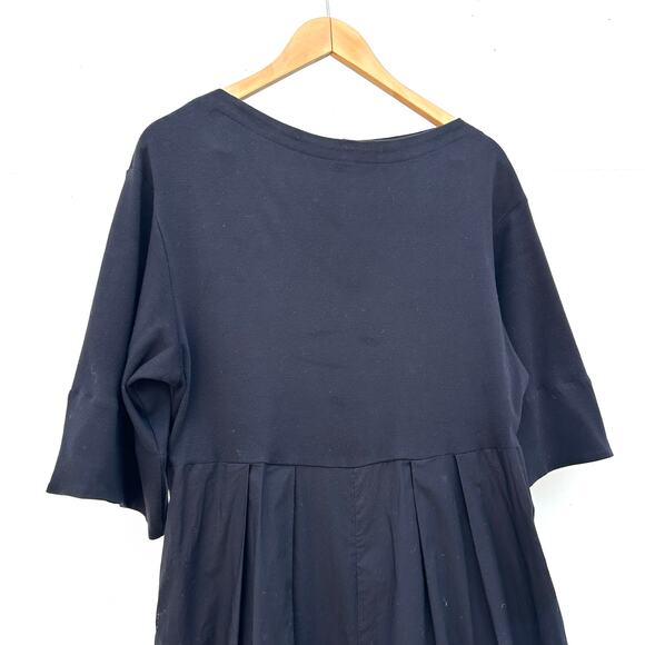 COS Wide Leg Jumpsuit Palazzo Pants Black Culottes XS Cotton Short Sleeve - Picture 4 of 13